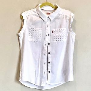 Levi’s girl’s button front top